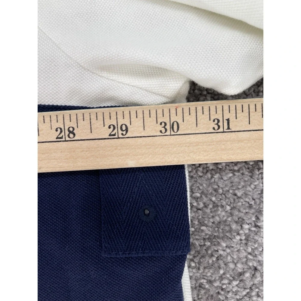 Polo Ralph Lauren Summer Classic Crest Polo Shirt Big Pony White Navy 3XLT